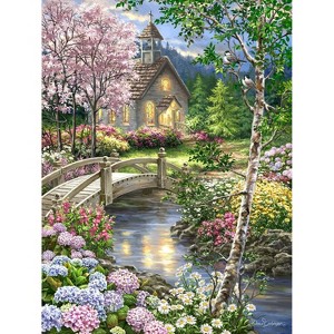 Spring Chapel Jigsaw Puzzle - 100pc - 1 of 2