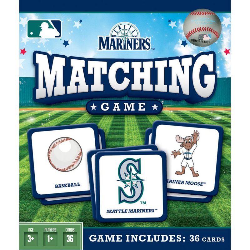 MasterPieces Officially Licensed MLB Seattle Mariners Matching Game for Kids and Families, 1 of 7