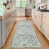 Acekool Modern Floral Area Rug Washable Non-Slip Foldable Soft Faux Wool for Living Room Bedroom Kitchen - 3 of 4