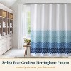 LunaLulinlk Weighted-Hem Fabric Bathroom Curtain - 2 of 4