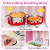 Infans Kids Kitchen Playset Wooden Toy with Adjustable LED Lights & Washing Machine - 4 of 4