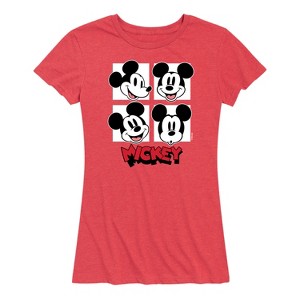 Women's - Disney - Mickey Grid Short Sleeve Graphic T-Shirt - 1 of 4