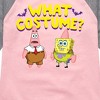 Girls' - SpongeBob SquarePants - What Costume Shirt Tail Raglan Graphic T-shirt - 2 of 4