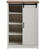 NicBex 5-Drawer Dresser Sliding Barn Door Chest of Drawers Storage Cabinet Closet Organizers and Storage for Hallway, Living Room - 3 of 4