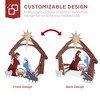 Best Choice Products 4ft Outdoor Nativity Scene, Weather-Resistant Decor, Christmas Family Yard Decoration, PVC - image 4 of 4