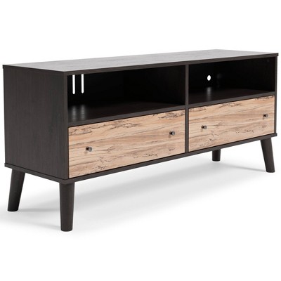 Lannover Medium TV Stand for TVs up to 48" Black/Brown - Signature Design by Ashley