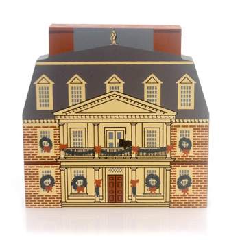 Cat's Meow Village 4.5 Inch Shirley Plantation Limited Ed New Old Stock Nos Colonial Virginia Pine Village Buildings