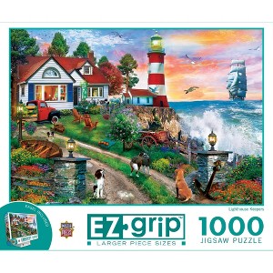 MasterPieces 1000 Piece Jigsaw Puzzle - Lighthouse Keepers - 23.5"x34" - 1 of 4