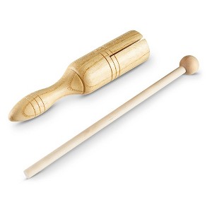 Trophy Small Wood Tone Block with Mallet - 1 of 3