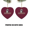Bloomsburg University Primary Logo HeartShaped Porcelain Holiday Christmas Tree Ornament  2.8" - 2 of 4