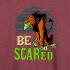 Women's - Disney Villains - Be Scared Lightweight French Terry Wide Neck Long Sleeve Shirt - 2 of 4