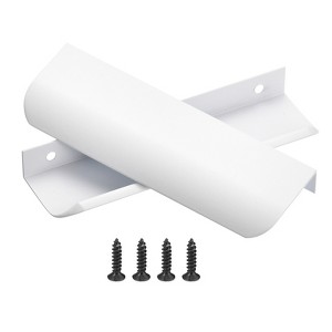 Unique Bargains Aluminum Modern Finger Edge Pull Cabinet Concealed Handles 10 Pcs - 1 of 4