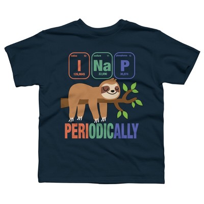 Boy's Design By Humans Funny Science Sloth i Nap Periodic Sloths Lovers By yargic T-Shirt