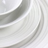 Gibson Home Embossed Ring 32 Piece Round Ceramic Dinnerware Set in White - 3 of 4