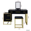 PAGED Dressing Table Makeup Vanity with Mirror, 4 Drawers for Living Room, Bathroom, Dressing Room - 2 of 4