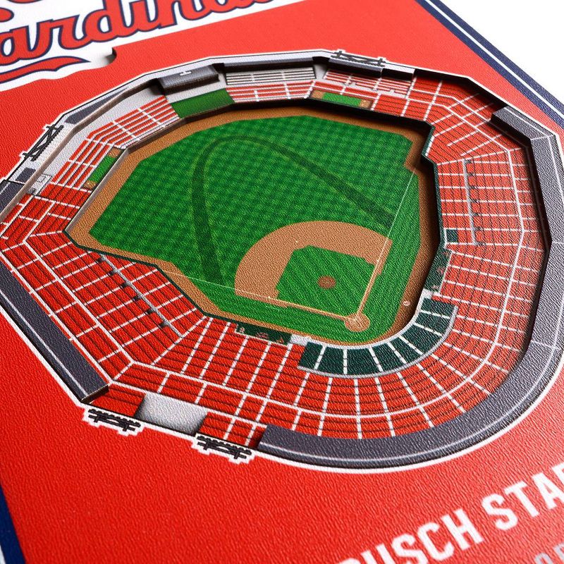 8&#34; x 32&#34; MLB St. Louis Cardinals 3D Stadium Banner, 3 of 5