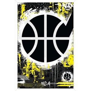Trends International NBA Utah Jazz - Maximalist Logo 23 Framed Wall Poster Prints - 1 of 4