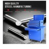 Black 5 Drawer Rolling Tool Chest, Portable Rolling Tool Box With Drawers & Wheels, High Capacity Locking Tool Cart Organizer For Garage, Workshop, - 4 of 4