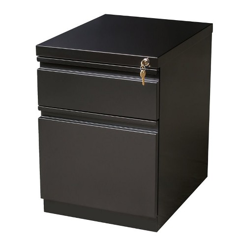 Steel 2 Drawer Mobile File Cabinet In Black Scranton Co Target