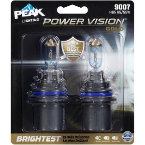 Peak Power Vision Gold High/Low Beam Automotive Bulb 9007 HB5 65/55W - 1 of 1