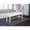 HomeStock Dining Table Bench with Solid Wood Seat - 2 of 4