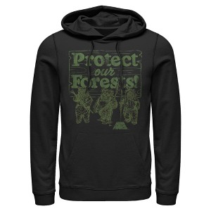 Mens Star Wars Ewok Protect Our Forests Lightweight Hoodie - 1 of 4