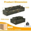 Kumasinova Corduroy Cloud Sofa with Cushions, Convertible Sofa Lounge Chair, Plush Modern 4-Seat Sofa, Easy Assembly, Couches for Living Room - 3 of 4