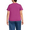 Lands' End Women's Short Sleeve Lightweight Jersey Gathered Shoulder T-Shirt - 2 of 4