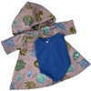 Doll Clothes Superstore Handmade Bathing Suit with Shell Print Cover-Up for 18-Inch Girl Dolls - 4 of 4