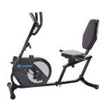 Stamina Products 1346 Stationary Magnetic Resistance Recumbent Exercise Bike with Strapped Pedals, 4 Handles, and LCD Monitor for Home Gym Workouts