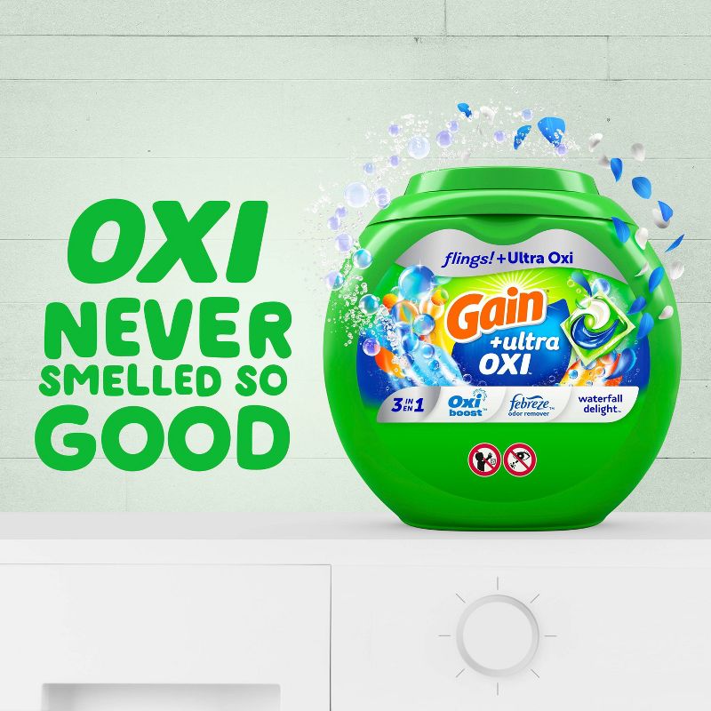 Gain Flings Oxi Waterfall Laundry Detergent, 4 of 9