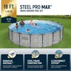 Bestway Steel Pro MAX Round Above Ground Swimming Pool Set with Metal Frame Filter Pump, Ladder, and Cover - 2 of 4