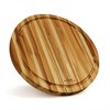 4pcs/5pcs Kitchen Wooden Cutting Boards With Groove Knife-Safe Rectangular/Round Serving Boards Housewarming Gift - 2 of 4