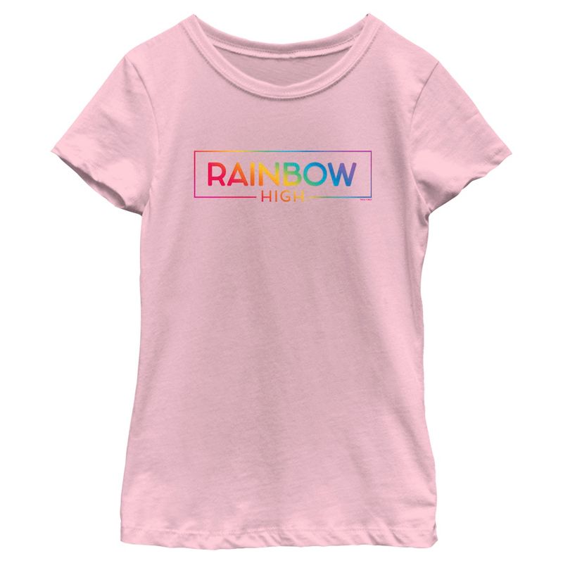 Girl's Rainbow High Colorful Classic Logo T-Shirt, 1 of 5