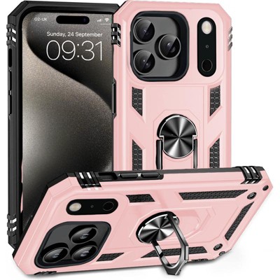Entronix Case Compatible with iPhone 17 Pro - Dual-Layer Guard Gripstand