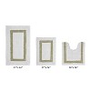 Hotel 3 PC Bath Rug 100% Premium Cotton Tufted Weave Two Tone Reversible Bathroom Rug, Super Soft Absorbent, Machine Washable Bath Mat - 2 of 4