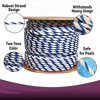 Kemp USA Premium 600 foot  of 3/8 inches  Polypropylene Rope  Royal Blue / White - 2 of 4