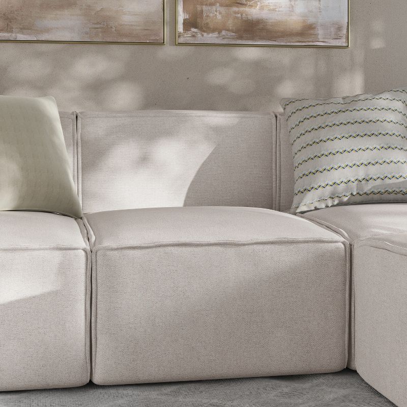 Flash Furniture Bridgetown Luxury Modular Sectional Sofa, Armless Center Seat, 2 of 13