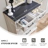 SinCiDo 36" Tall Farmhouse 5 Drawer Dressing Table with Large Drawers and Metal Handles,Suitable for Bedrooms,Living Rooms and Corridors - 4 of 4
