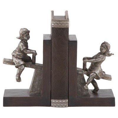 Traditional L-Shape Bookends (8") 2ct - Olivia & May