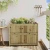 vidaXL Garden Planter 35.4"x19.7"x27.6" Impregnated Wood Pine - 3 of 4