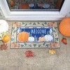 Evergreen Plaid Pumpkins Sassafras Indoor Outdoor Switch Doormat 1'10"x22" - 2 of 4