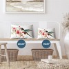 Americanflat Floral Throw Pillow with Premium Polyester - Hummingbird and Flowers - 4 of 4