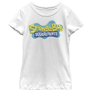 Girl's SpongeBob SquarePants Classic Logo T-Shirt - 1 of 4