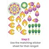 Modi Toys Rangoli With Stickers: Diwali Activity Book - 3 of 4
