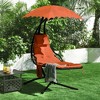 Yaheetech Outdoor Hanging Chaise Lounger with Stand - 2 of 4
