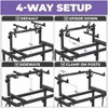 Liquid Stands 3 Tier Keyboard Stand w/ Wheels Music Studio Desk for Music Production for 49 54 61 88 Key - Rolling Home Studio Workstation DJ Table - 4 of 4