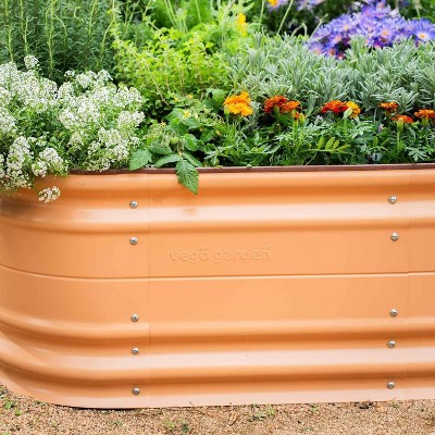 Terra Cotta 17" Tall Modular Metal Raised Garden Bed Kit
