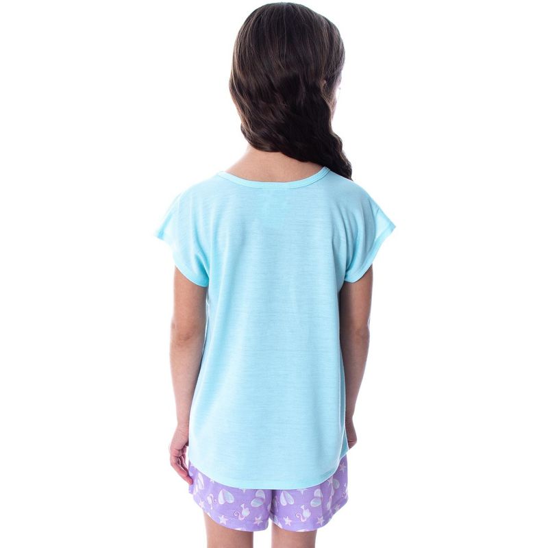 Barbie Little Girls' Unicorn Love Shirt and Shorts 2 PC Pajama Set Unicorn Love, 2 of 6