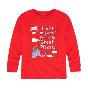 Boys' - Dr. Seuss - I'm On My Way Long Sleeve Graphic T-Shirt - 1 of 4